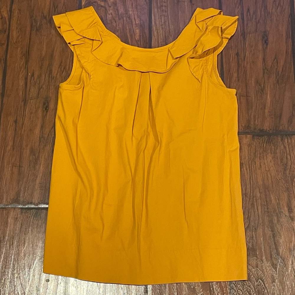 *3 for $25* JCrew 00 Gold Flutter Sleeve Top